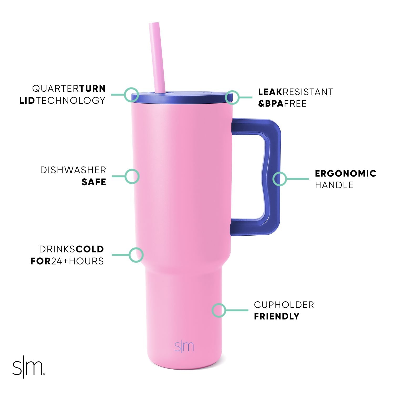 Premium Trek Tumbler 68 oz - Insulated Stainless Steel Water Bottle for Hiking, Camping & Outdoor Adventures - Keeps Drinks Cold for 24 Hours & Hot for 12 Hours