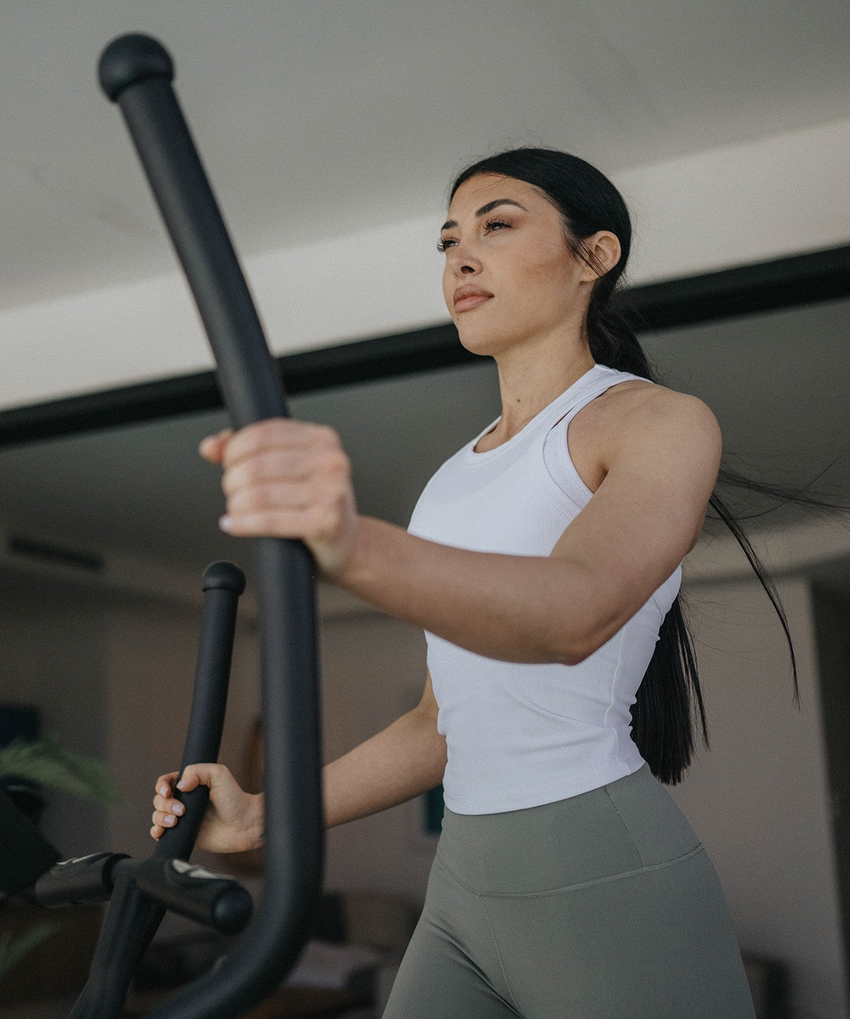Powerstride Front Drive Elliptical Machine - Low Impact Cardio Trainer for Home Gym Workouts | Perfect for Weight Loss, Full Body Exercise & Joint-Friendly Fitness