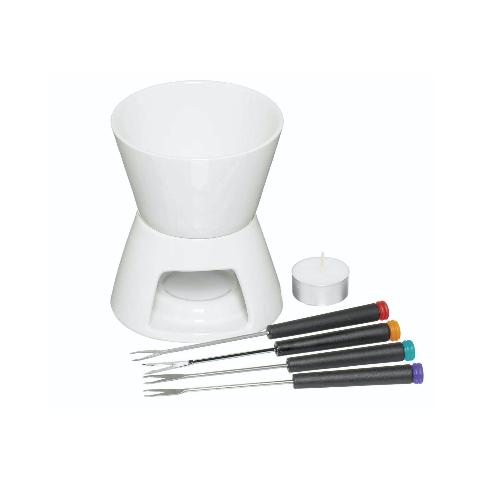 Premium Chocolate Fondue Set with 6 Forks - Electric Melting Pot for Desserts, Parties & Romantic Dinners - Perfect for Valentine's Day, Christmas & Family Gatherings
