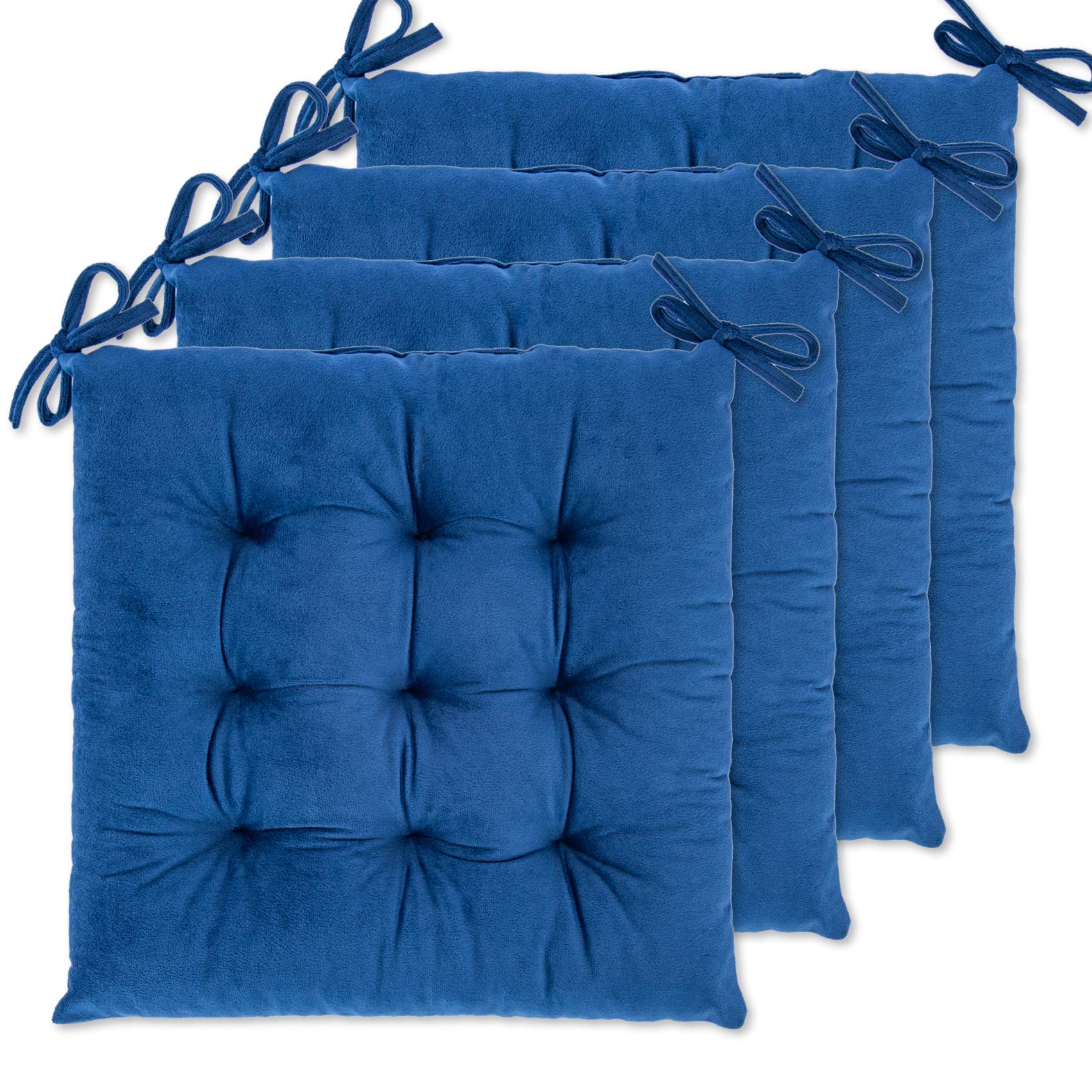 **WONDER MIRACLE 4 Pack Flannel Seat Cushions - 16