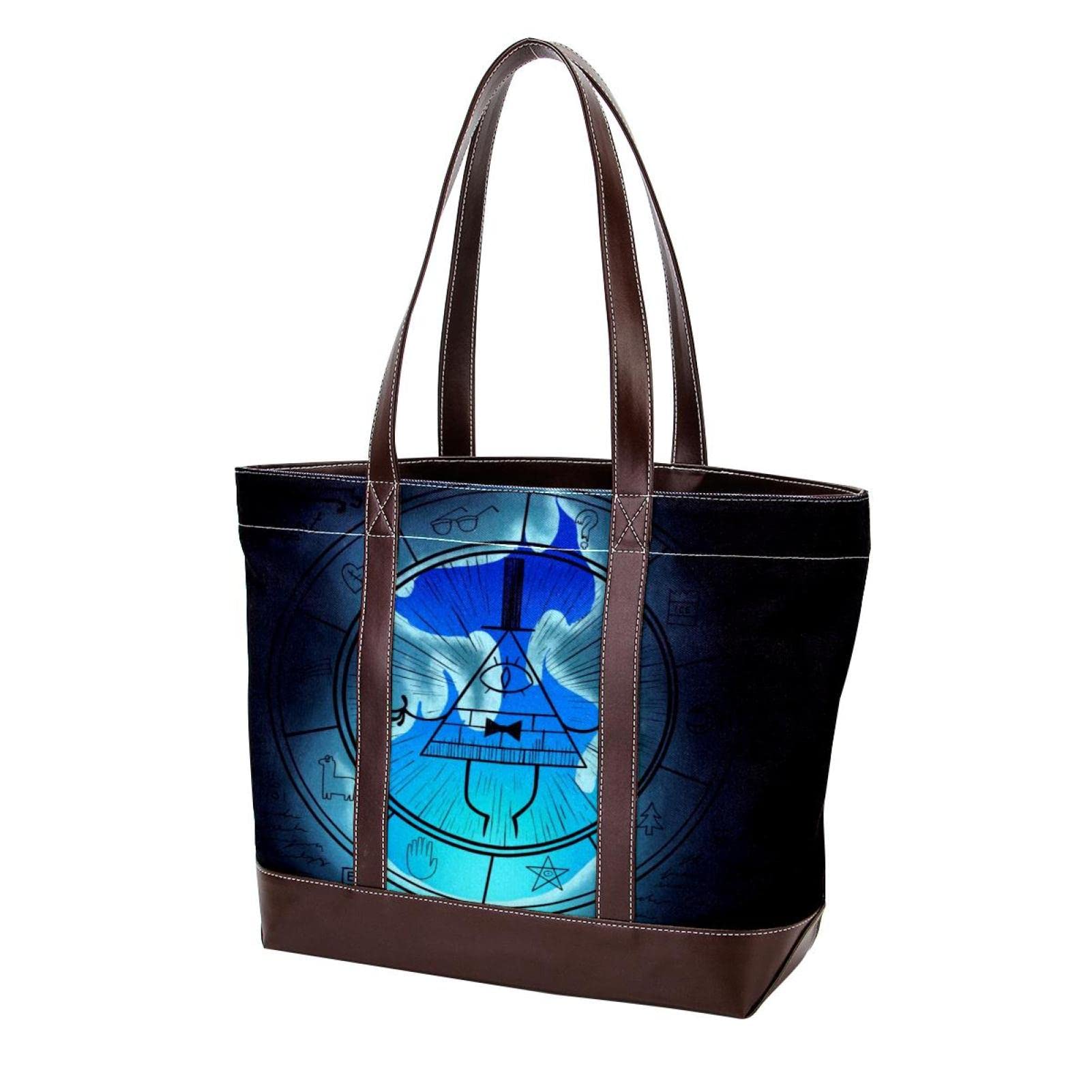 Stylish Thai Flowers Large Leather Canvas Tote Bags for Women - Top Handle Shoulder Satchel Hobo Purse | Perfect for Work, Travel & Shopping