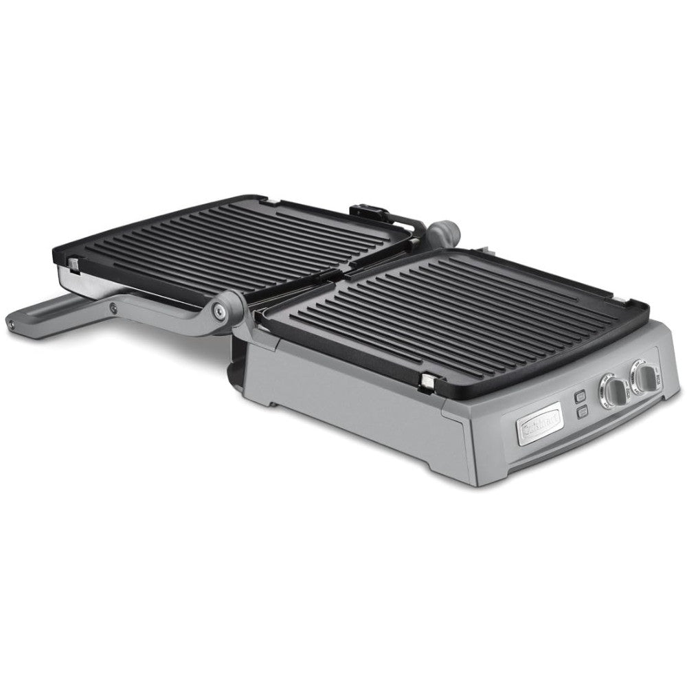 Cuisinart GR150C Griddler Deluxe - 5-in-1 Electric Indoor Grill, Panini Press & Griddle - Perfect for Sandwiches, Burgers & Breakfast Cooking at Home