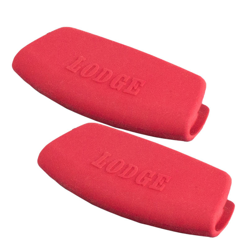 Lodge Silicone Grips - Heat Resistant Non-Slip Handles for Cast Iron Cookware - Perfect for Skillets, Dutch Ovens & Grilling Accessories