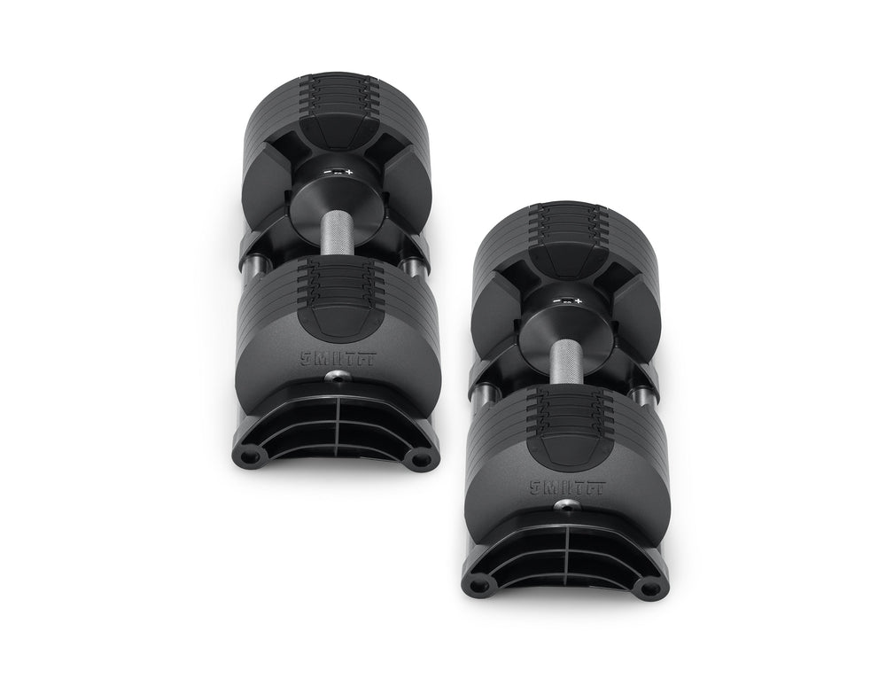 NÜOBELL 50lb Adjustable Dumbbell Set - Premium Home Gym Equipment for Strength Training & Weightlifting - Perfect for Home Workouts, CrossFit, and Fitness Enthusiasts