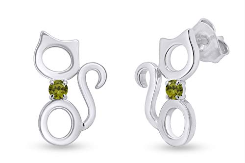 White Gold Over - Simulated Peridot