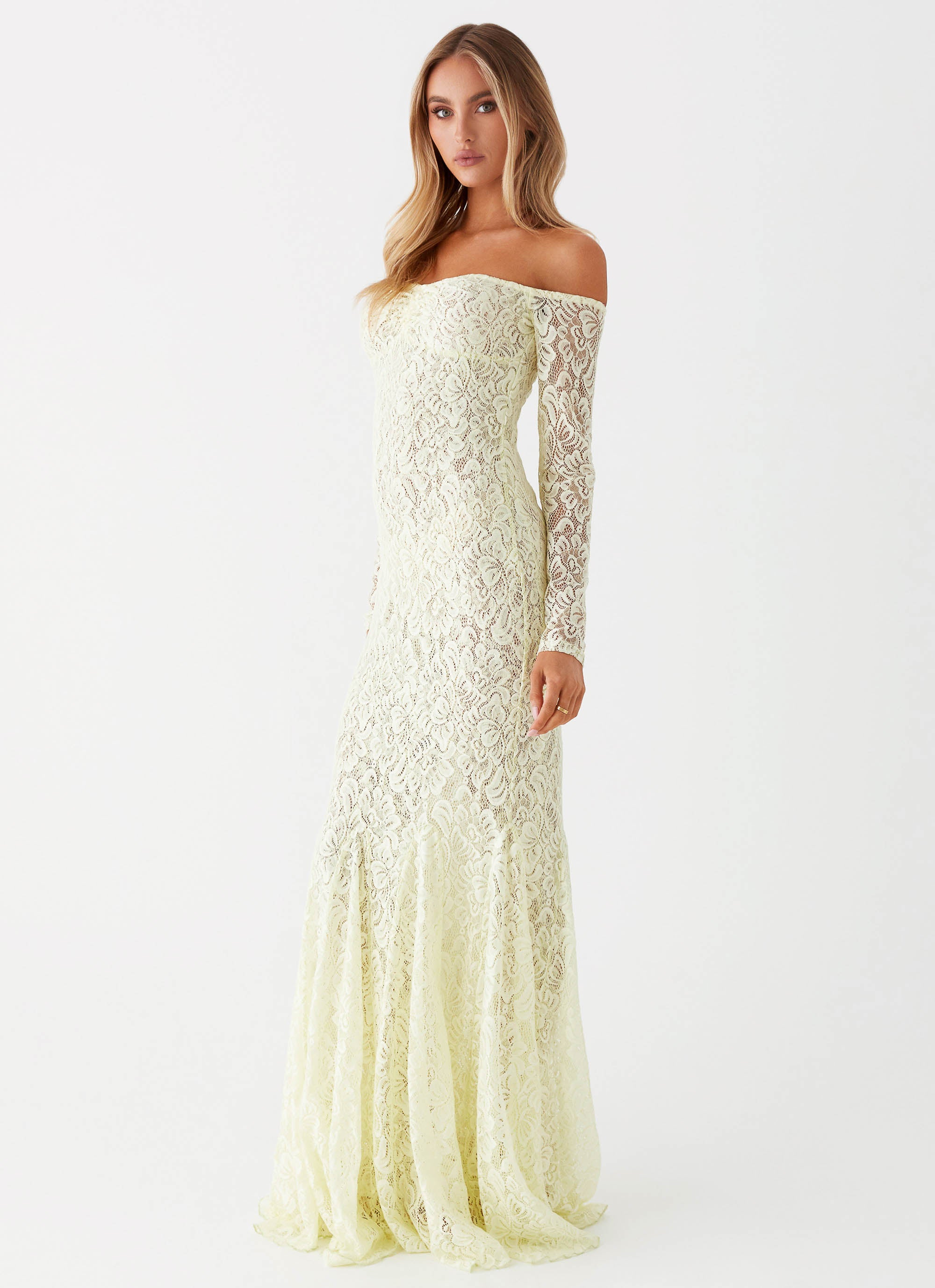Ivy Lily Maxi Dress for Women - Flowy Summer Long Dress in Yellow | Beach Wedding, Vacation, Party Wear