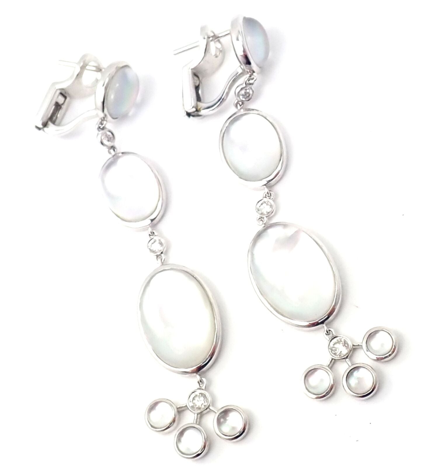 Ivanka Trump 18k Gold Plated Diamond & Mother of Pearl Jewelry Set - Necklace, Bracelet, Earrings for Women - Perfect for Weddings, Parties & Special Occasions