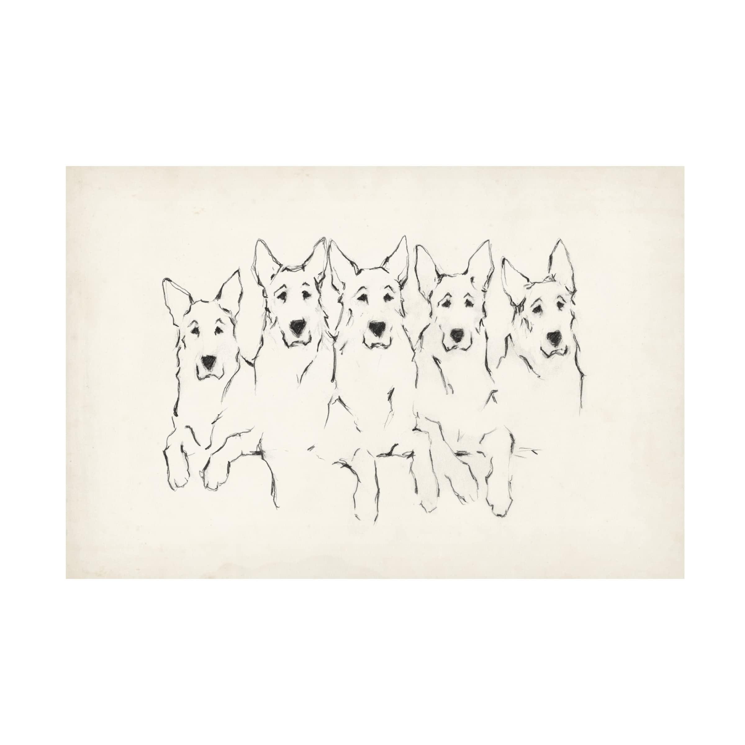 Trademark Fine Art 'Snuggle Squad II' by Ethan Harper - 16x24 Canvas Wall Art - Perfect for Living Room, Bedroom & Nursery Decor