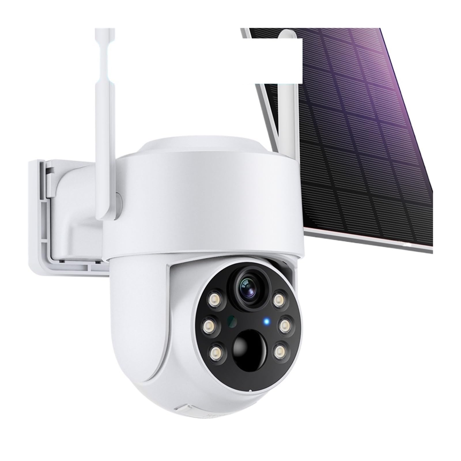 PHYTOTREE 4MP Wireless Solar Security Camera Outdoor with PIR Human Detection, 7800mAh Rechargeable Battery, 1080P HD Night Vision - Ideal for Home Security, Yard Monitoring & Property Protection (Includes 128GB Card)