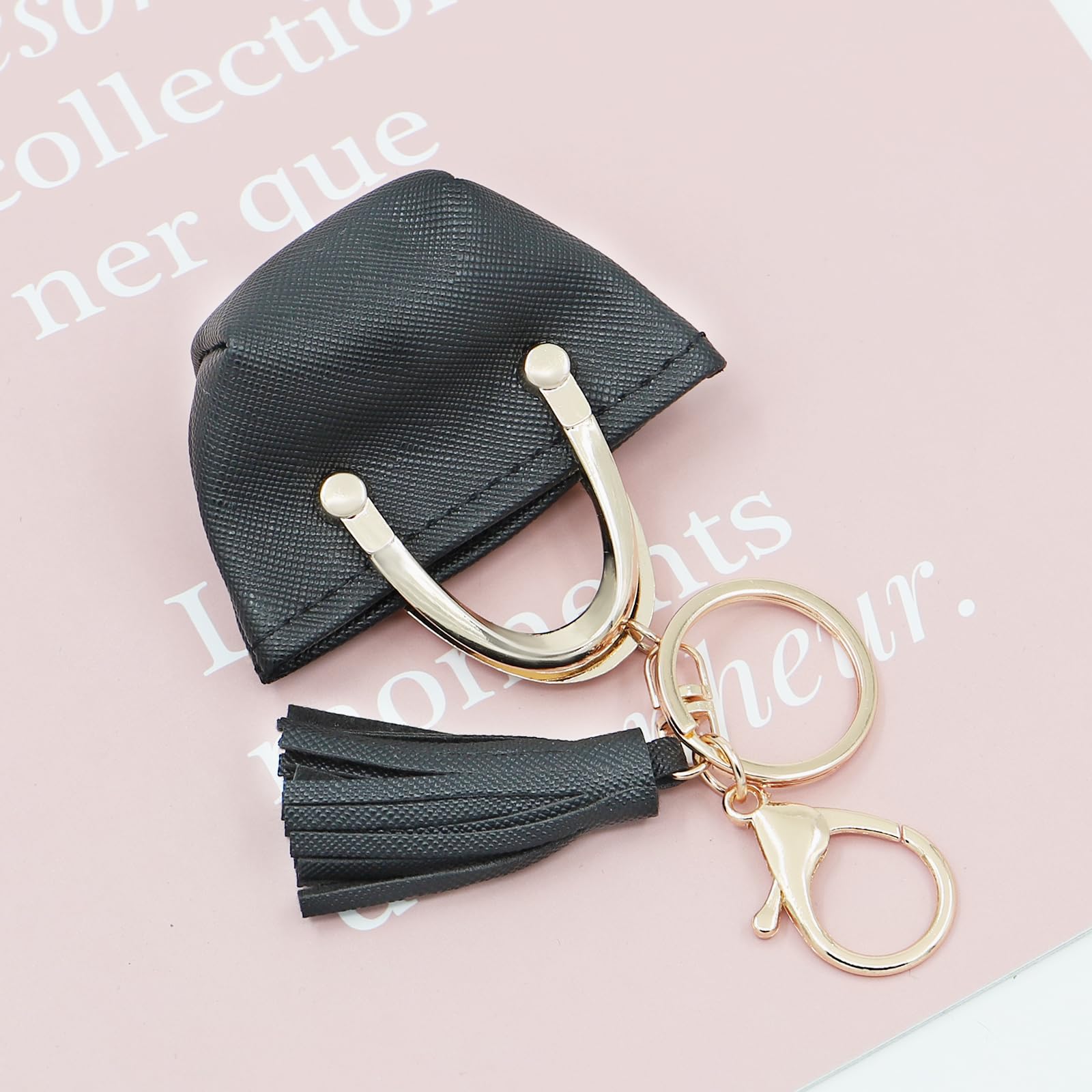 Stylish Tassel Keychain with Mini Coin Purse - Cute Handbag Decor for Women & Moms | Perfect for Keys, Wallets & Gift Giving