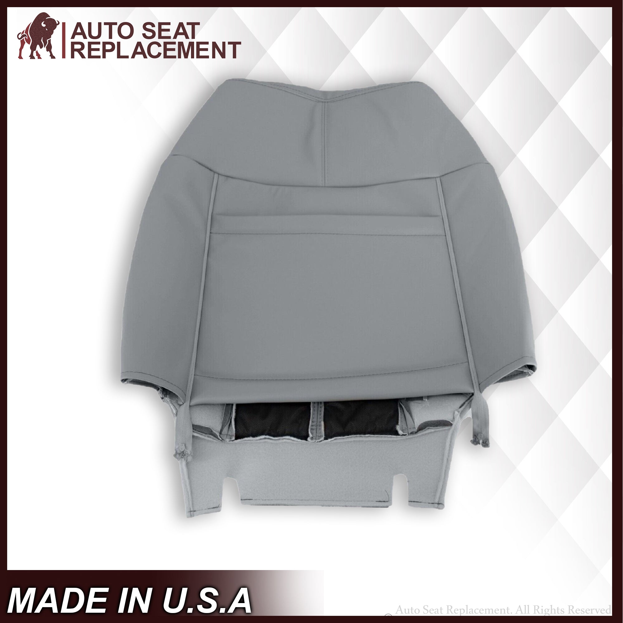 2011-2016 Ford F-250 F-350 F-450 Lariat Seat Cover Replacement & Cushion Foam Set - Steel Gray | Custom Fit for Pickup Trucks | Durable & Comfortable for Work & Road Trips