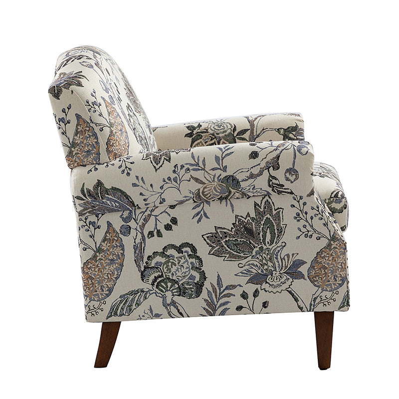 Matteo Upholstered Armchair with Nailhead Trim - Modern Accent Chair for Living Room, Bedroom & Office - Comfortable Lounge Chair with Stylish Nailhead Detailing