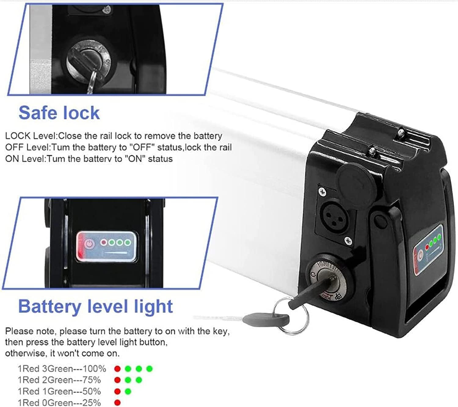 48V 36V High Power 1000W Lithium Ion E-Bike Battery Pack - 10Ah 13Ah 15Ah 20Ah with BMS & Charger - Perfect for Electric Bicycles, Commuting & Outdoor Adventures