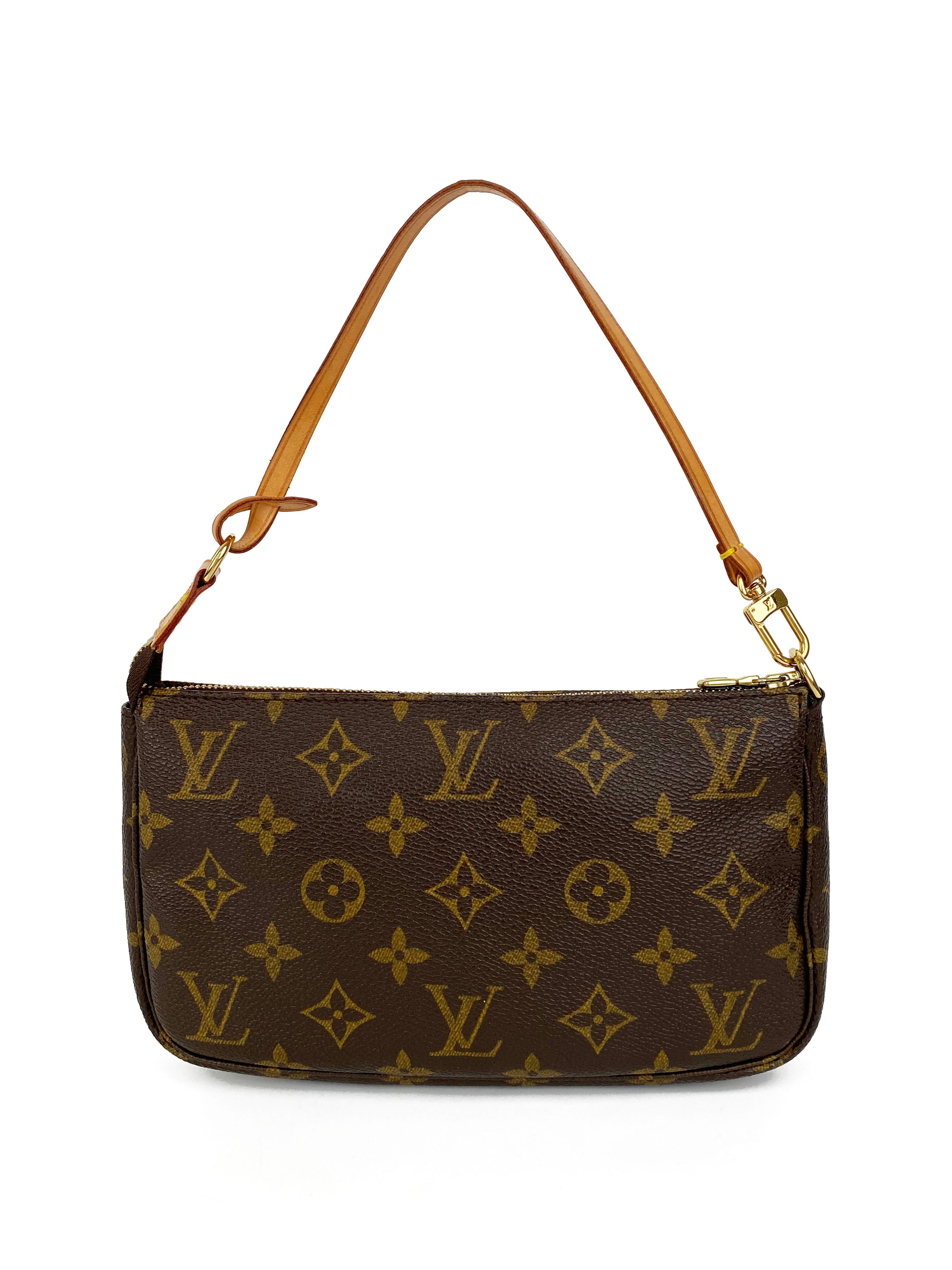 Authentic Louis Vuitton Monogram Pochette Crossbody Bag - Luxury Designer Handbag for Women, Perfect for Parties, Date Nights & Everyday Use