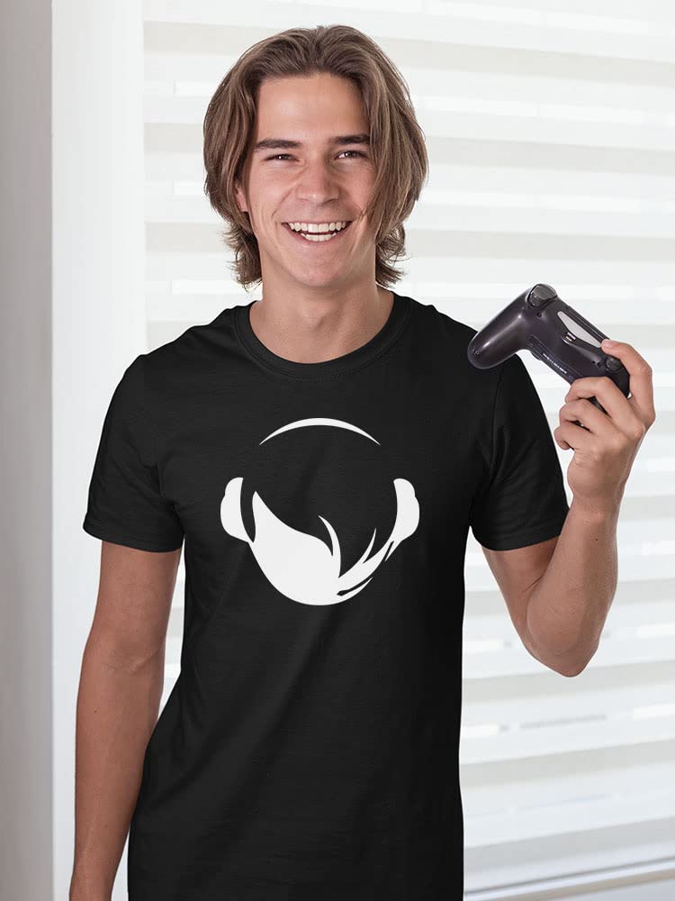 Emo Gamer Headset Silhouette Graphic T-Shirt for Men | Cool Gaming Tee for Gamers & Streamers | Perfect for Esports, Live Streaming & Casual Wear