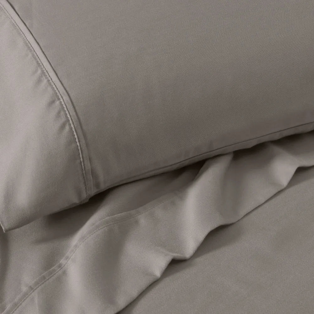 Premium 1200 Thread Count Cotton Blend 2-Piece Solid Pillowcase Set - Ultra Soft & Breathable Bedding for Side Sleepers & Hot Sleepers - Perfect for Master Bedroom, Guest Room & Luxury Hotels