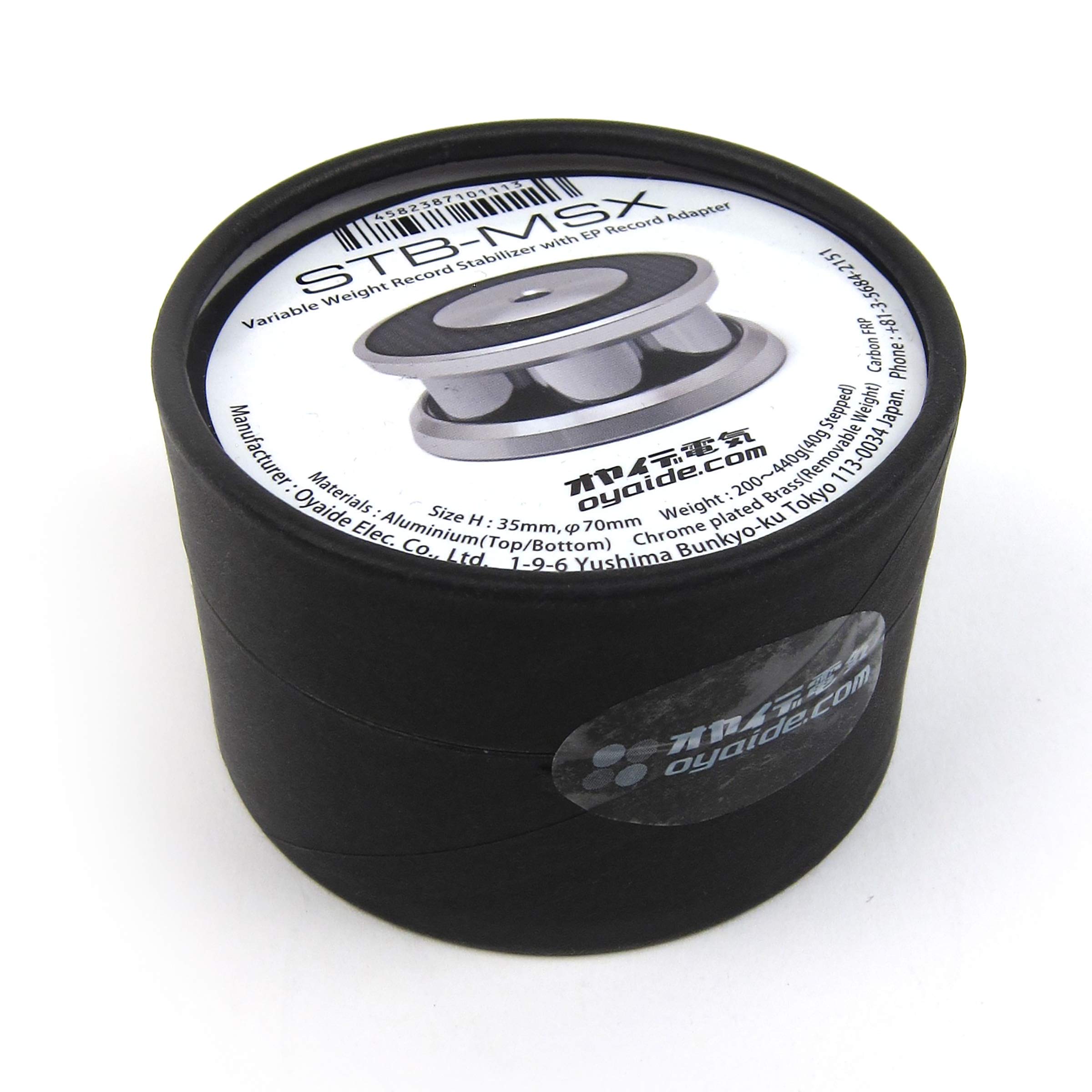 Oyaide STB-MSX Adjustable Vinyl Stabilizer & Record Weight for Turntables - Perfect for Audiophiles & Vinyl Collectors to Reduce Vibrations & Improve Sound Quality
