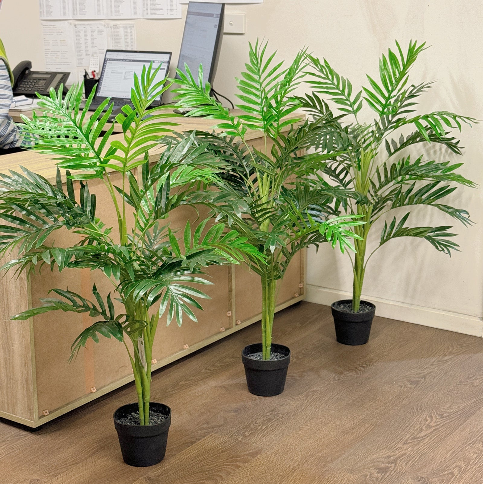 Artificial Palm Tree - UV Treated Indoor/Outdoor Decor - 100cm Tall - Perfect for Home, Office, Patio & Garden Decor