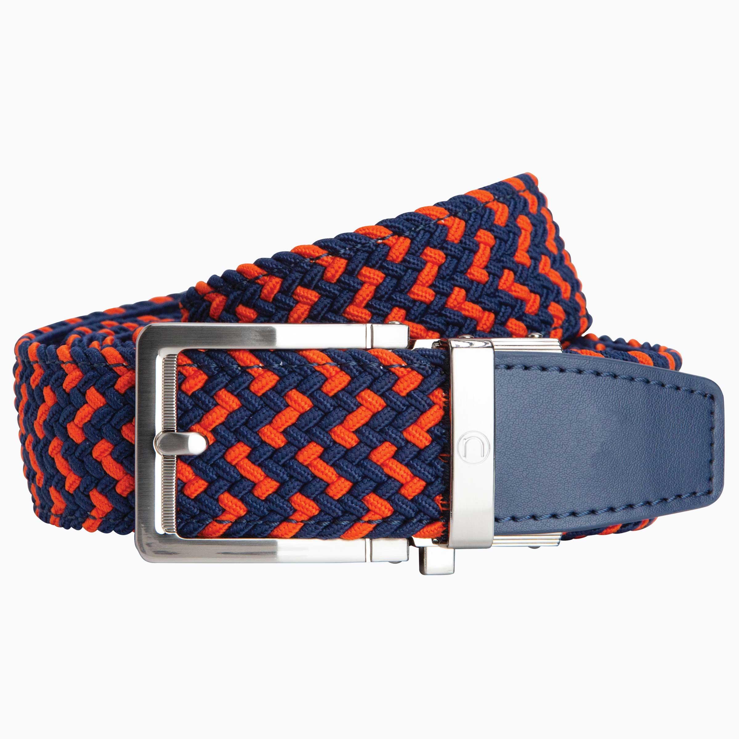 Nexbelt Braided Orange & Navy Golf Belt 1.38