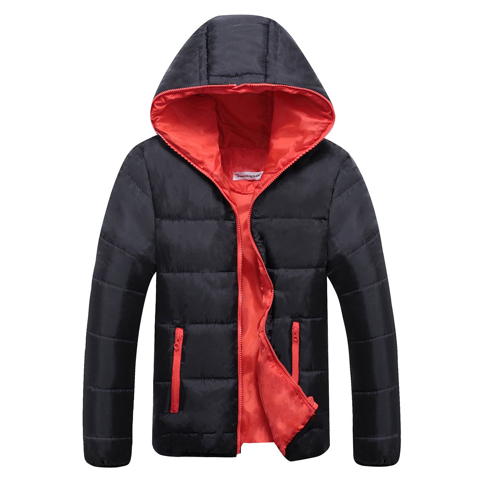 Men's Lightweight Packable Down Jacket with Zipper - Warm Winter Coat for Outdoor Activities & Travel | High-Quality Insulated Puffer Jacket