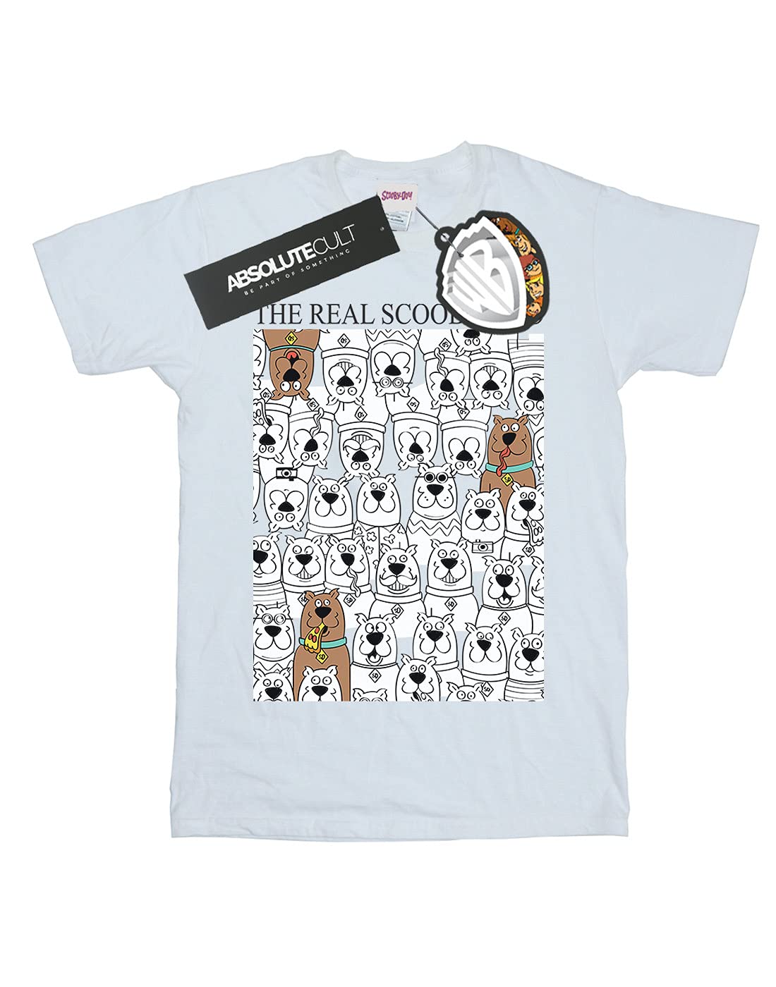 Scooby Doo Boys T-Shirt - The Real Scooby Doo Graphic Tee - White Cotton Shirt for Kids 9-11 Years - Cartoon Character Apparel for School, Playdates & Halloween Costumes