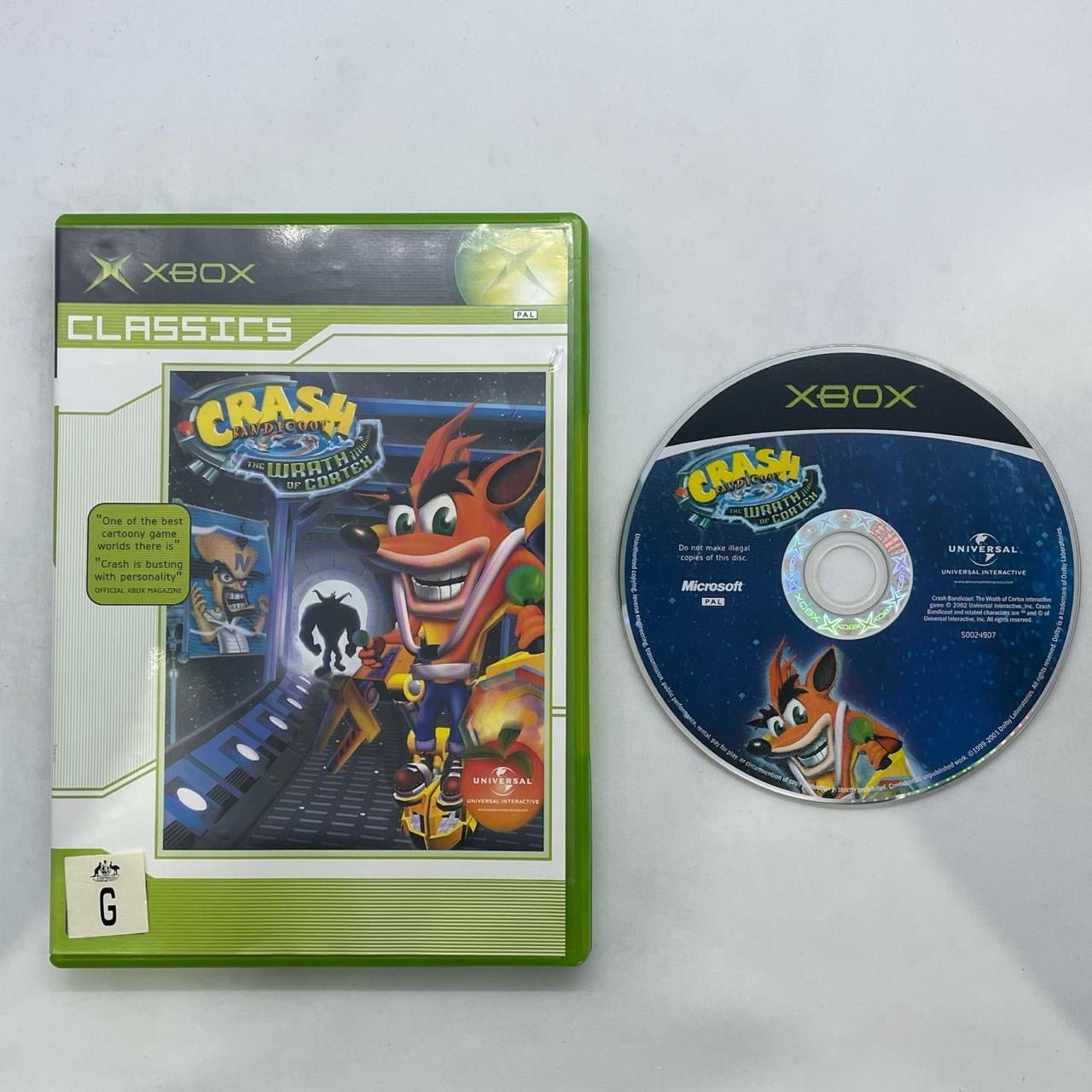 Crash Bandicoot The Wrath of Cortex Xbox Original Game - PAL Version | Classic Action-Adventure Platformer for Xbox | Perfect for Retro Gaming & Collectors