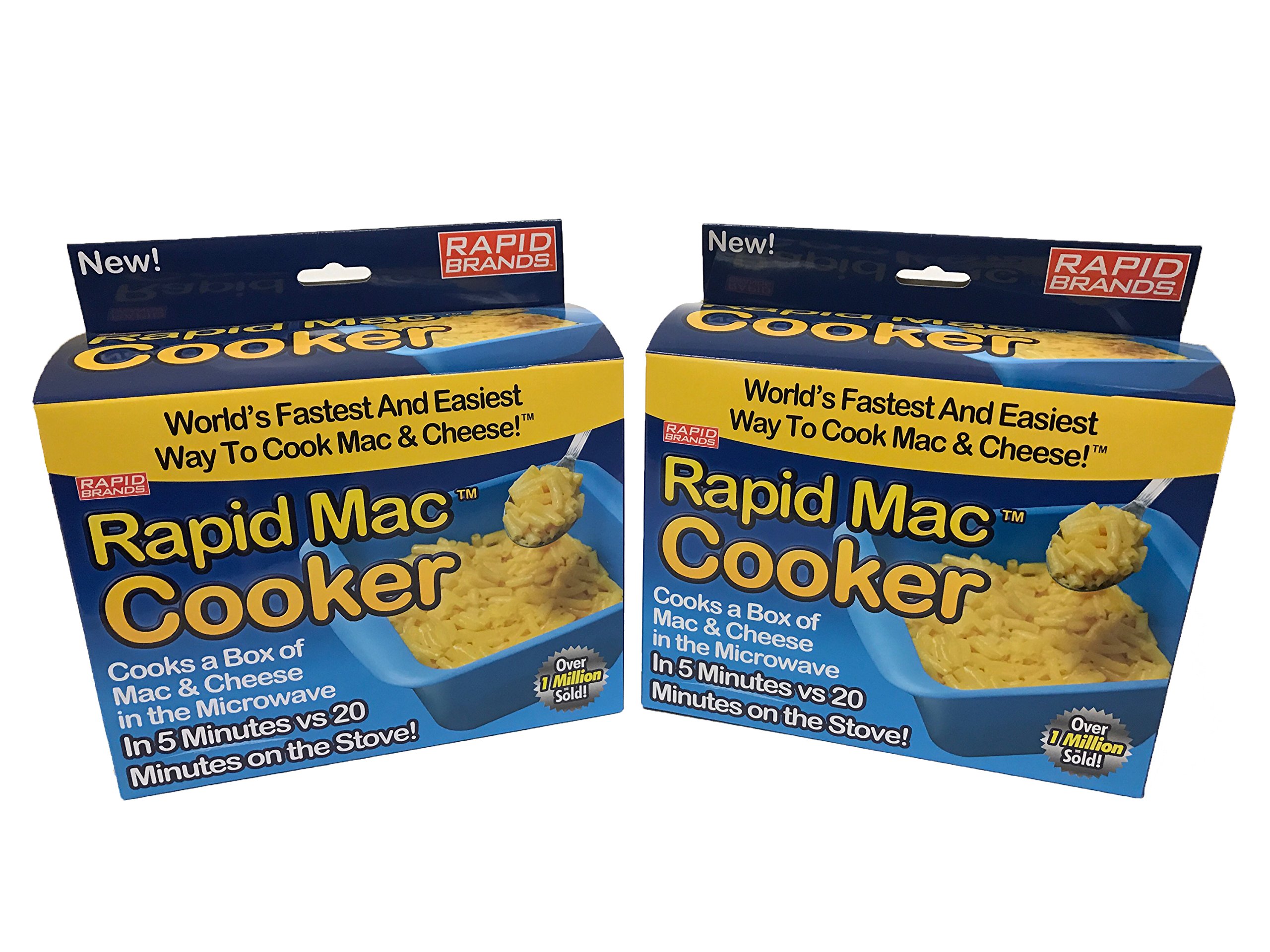 Rapid Mac Cooker - Quick 5-Minute Microwave Mac and Cheese Maker - BPA-Free, Dishwasher-Safe (Blue, 1-Pack) - Perfect for Dorm Rooms, Office Lunches & Quick Family Meals