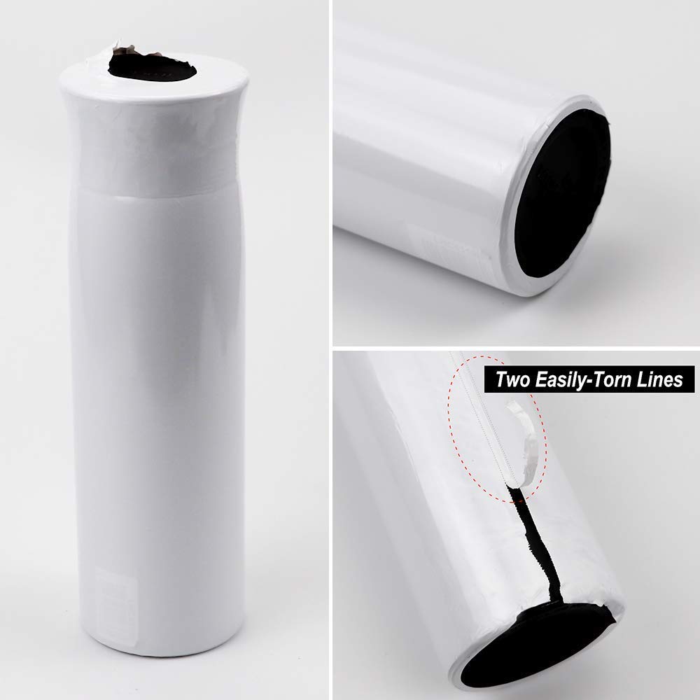 White 7x11 Inch Sublimation Shrink Wrap Film - Heat Transfer Shrink Wrap Tubes for Mugs, Tumblers & Blanks - 50 Pcs - Perfect for DIY Custom Drinkware & Personalized Gifts