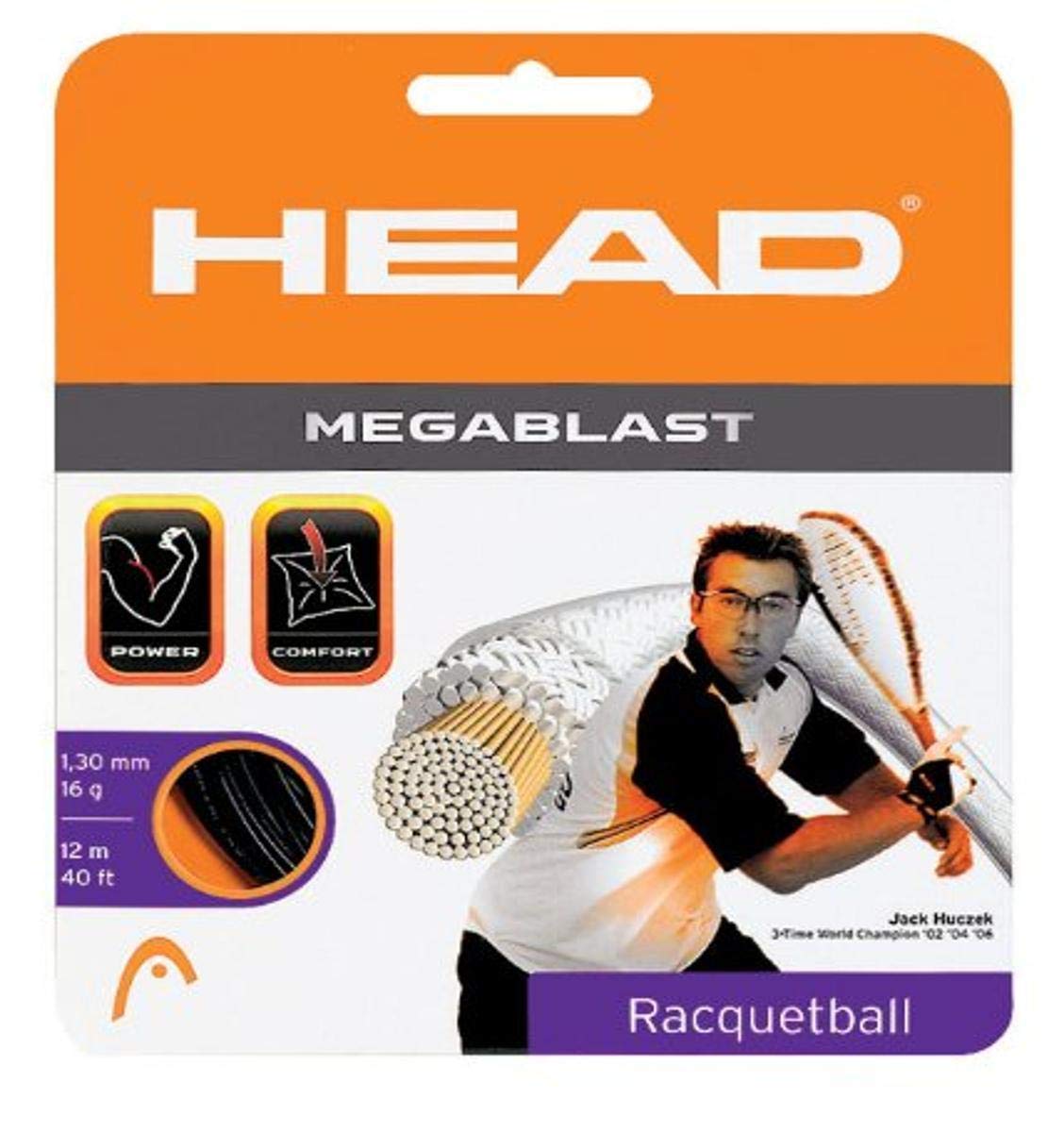 Mega Blast Racquetball String - High Performance Racquetball Strings for Power & Control - Perfect for Competitive Play & Training Sessions