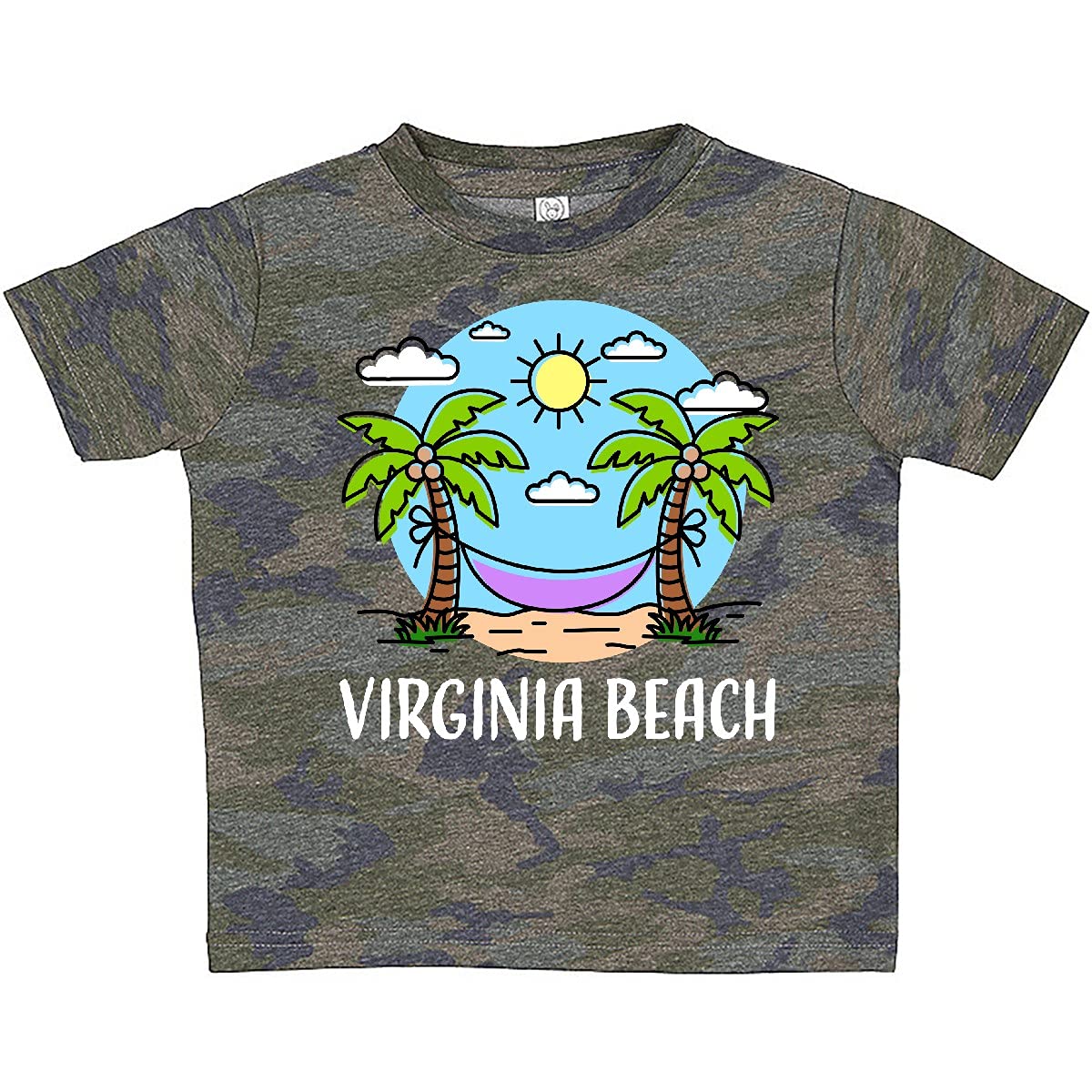 Inktastic Summer Vacation in Virginia Beach Baby T-Shirt - Cute Graphic Tee for Boys & Girls - Soft Cotton Infant & Toddler Shirt - Perfect for Beach Trips, Family Vacations & Summer Outfits