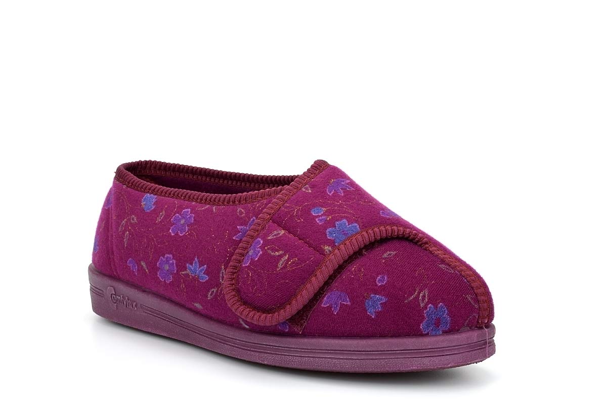 Women's Extra Wide Slippers EEEE Width (4E) - Super Comfortable House Shoes for Swollen Feet, Edema & Plantar Fasciitis - Perfect for Indoor, Lounge & Recovery Use