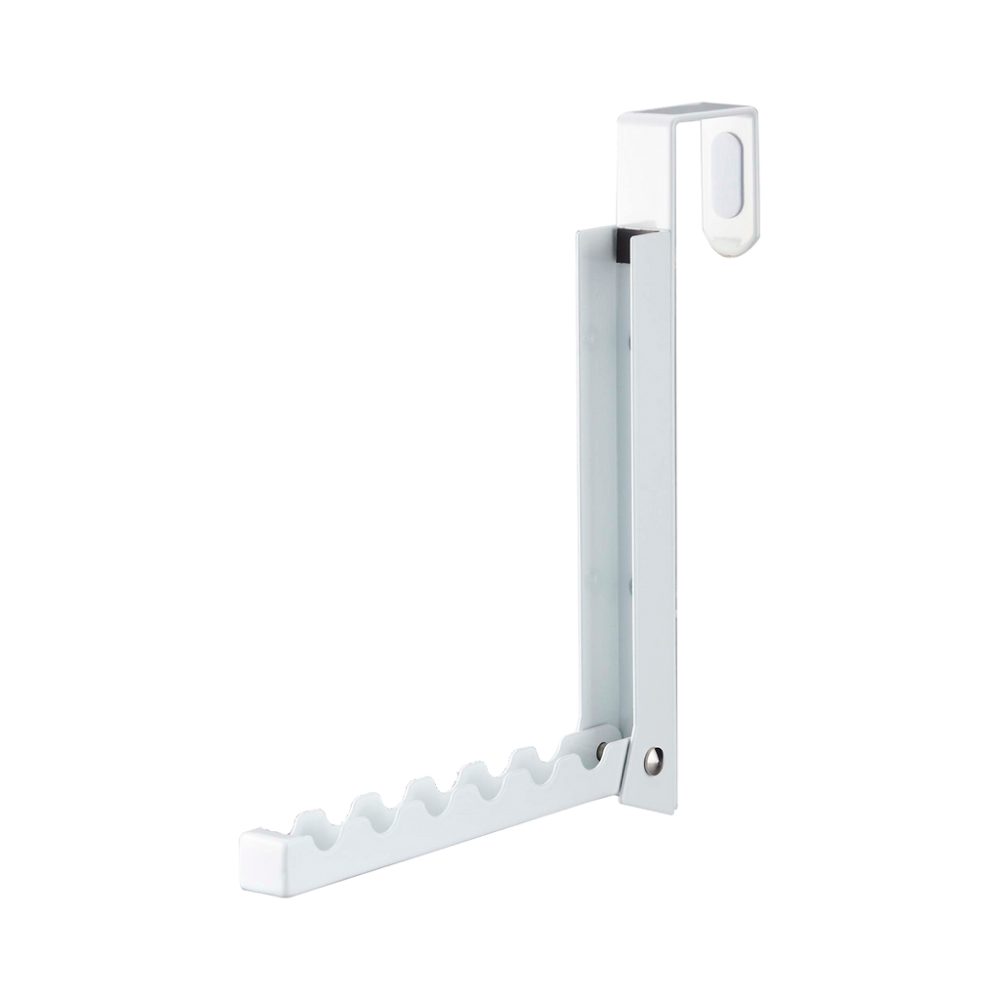 YAMAZAKI Over the Door Storage Organizer - White Space Saving Hanger Rack for Closet, Bathroom & Bedroom Organization