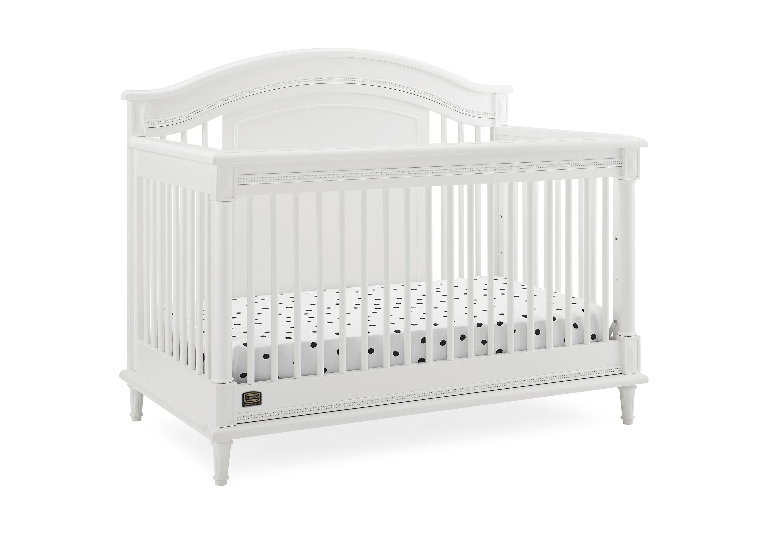 Juliette 6-in-1 Convertible Crib - Baby Crib to Toddler Bed, Daybed & Full Size Bed - Safe Nursery Furniture for Boys & Girls - Perfect for Newborns, Infants & Growing Kids