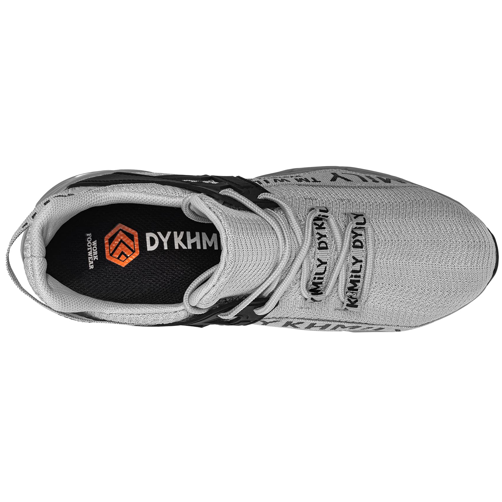 DYKHMILY Women's Steel Toe Sneakers - Lightweight Slip On Safety Shoes with Wide Width & Breathable Design for Work, Construction, Warehouse & Outdoor Activities