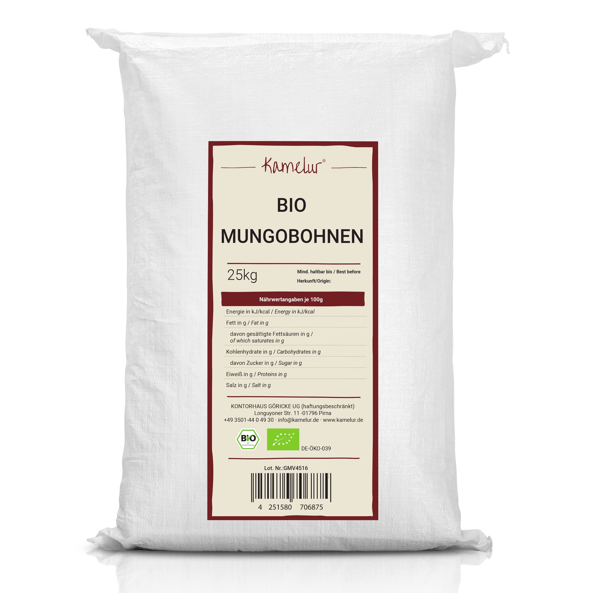 Organic Mung Beans 25kg Bulk - Premium Dried Green Mung Beans for Cooking, Sprouting & Vegan Recipes - Non-GMO, Additive-Free Whole Mung Beans for Home, Restaurant & Wholesale Use