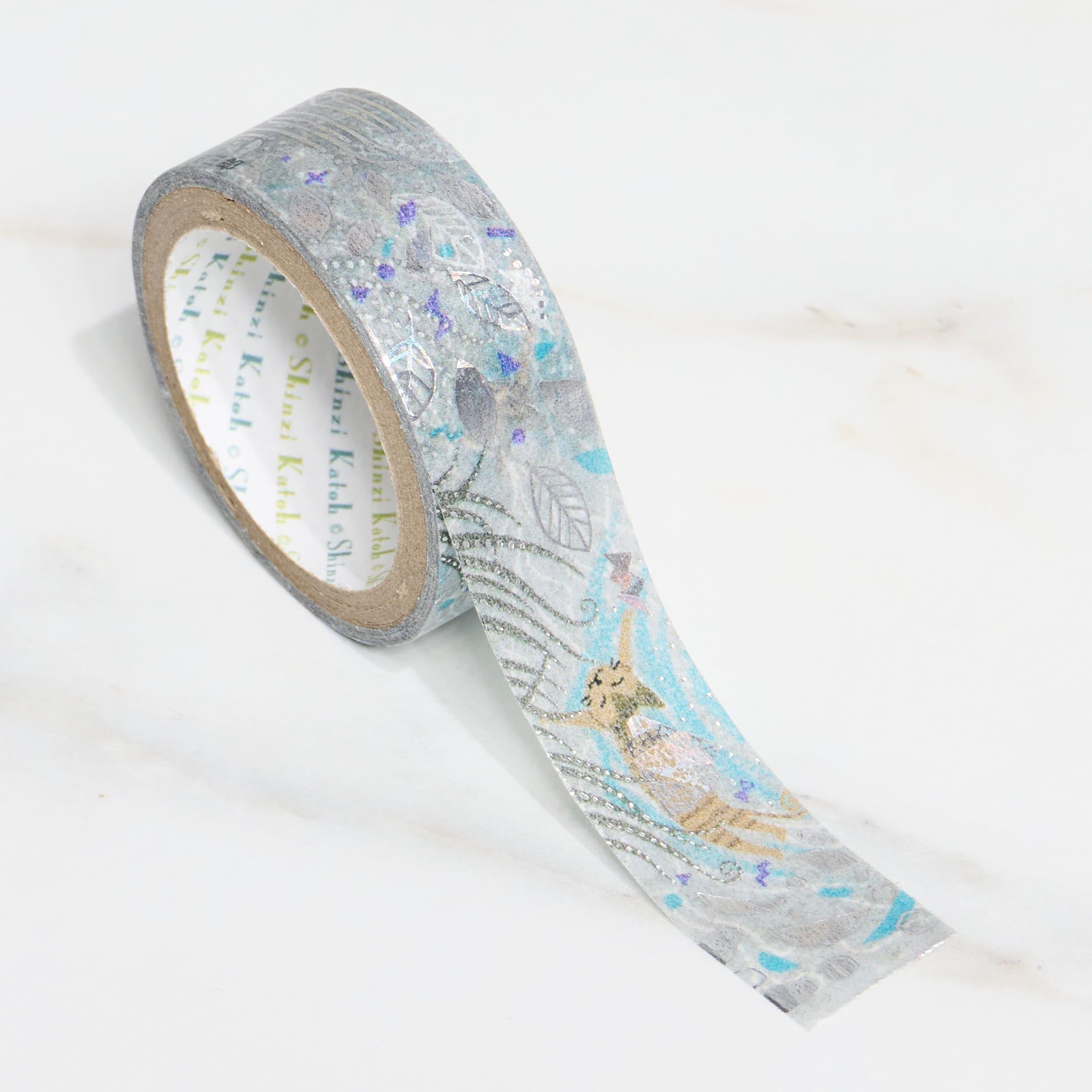 Shinzi Katoh Kirapika Masking Tape - Miyazawa Kenji Series #2 Decorative Washi Tape for Scrapbooking, Journaling & DIY Crafts - Perfect for Gift Wrapping, Bullet Journals & Home Decor