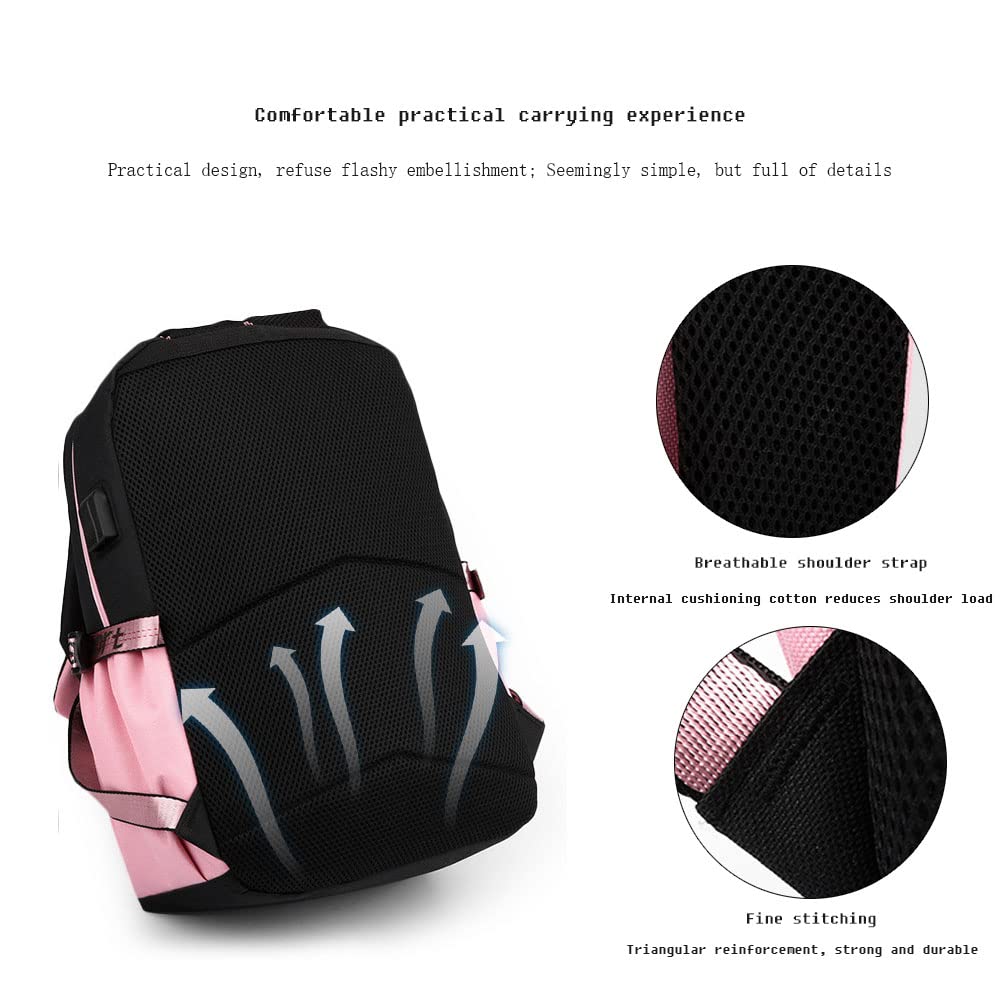 Casual Laptop Backpack with USB Charging Port - Lightweight School Backpack for College Students, Boys & Girls - Perfect for Travel, Work & Daily Commute