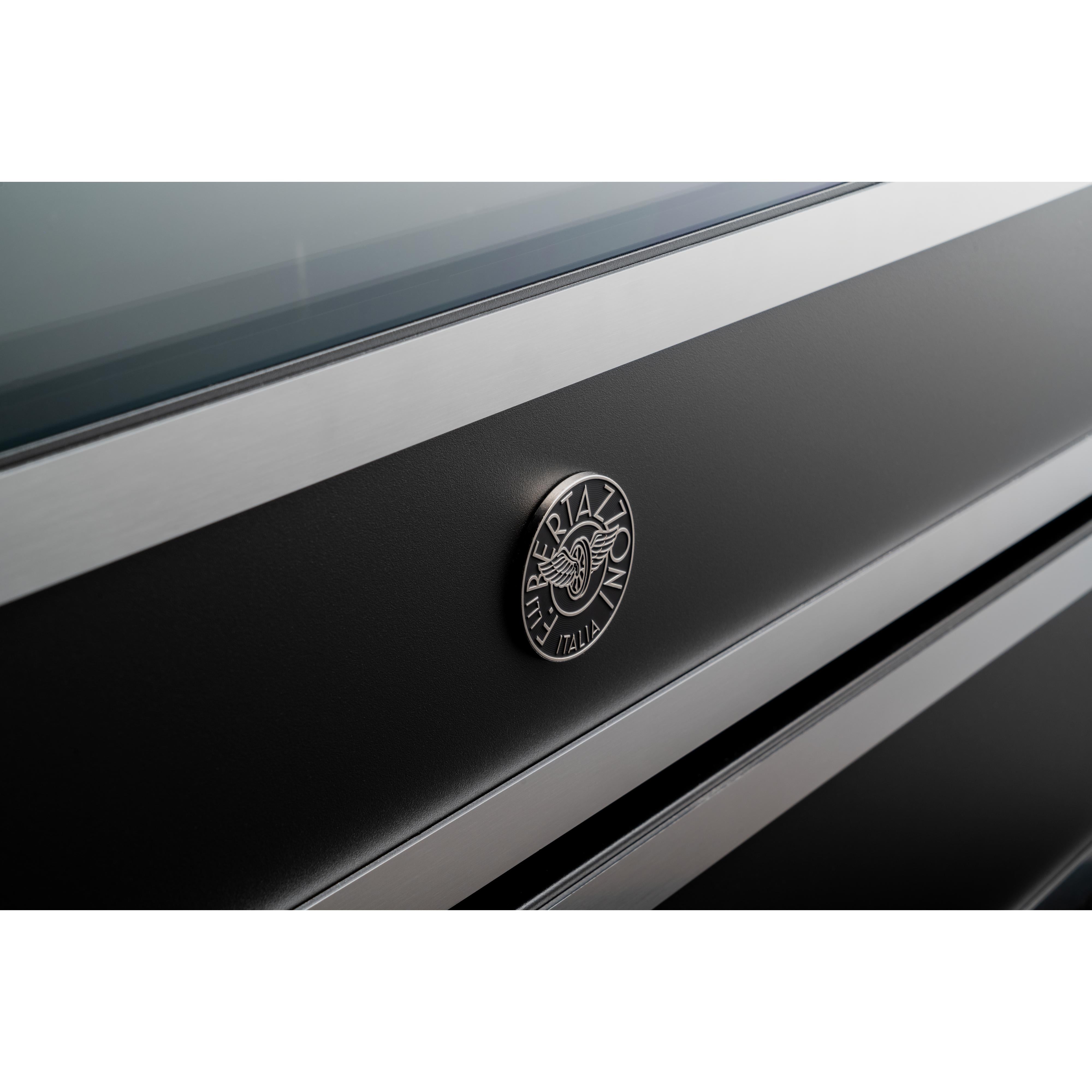 Bertazzoni HER366BCFGMNET 36 Inch Freestanding Gas Range - Professional Italian Kitchen Stove with 6 Burners & Convection Oven - Perfect for Home Chefs & Gourmet Cooking