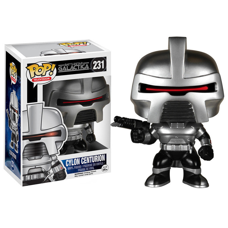 Battlestar Galactica Cylon Centurion Pop! Vinyl Figure #231 - Collectible Sci-Fi Action Figure for Display & Gifts