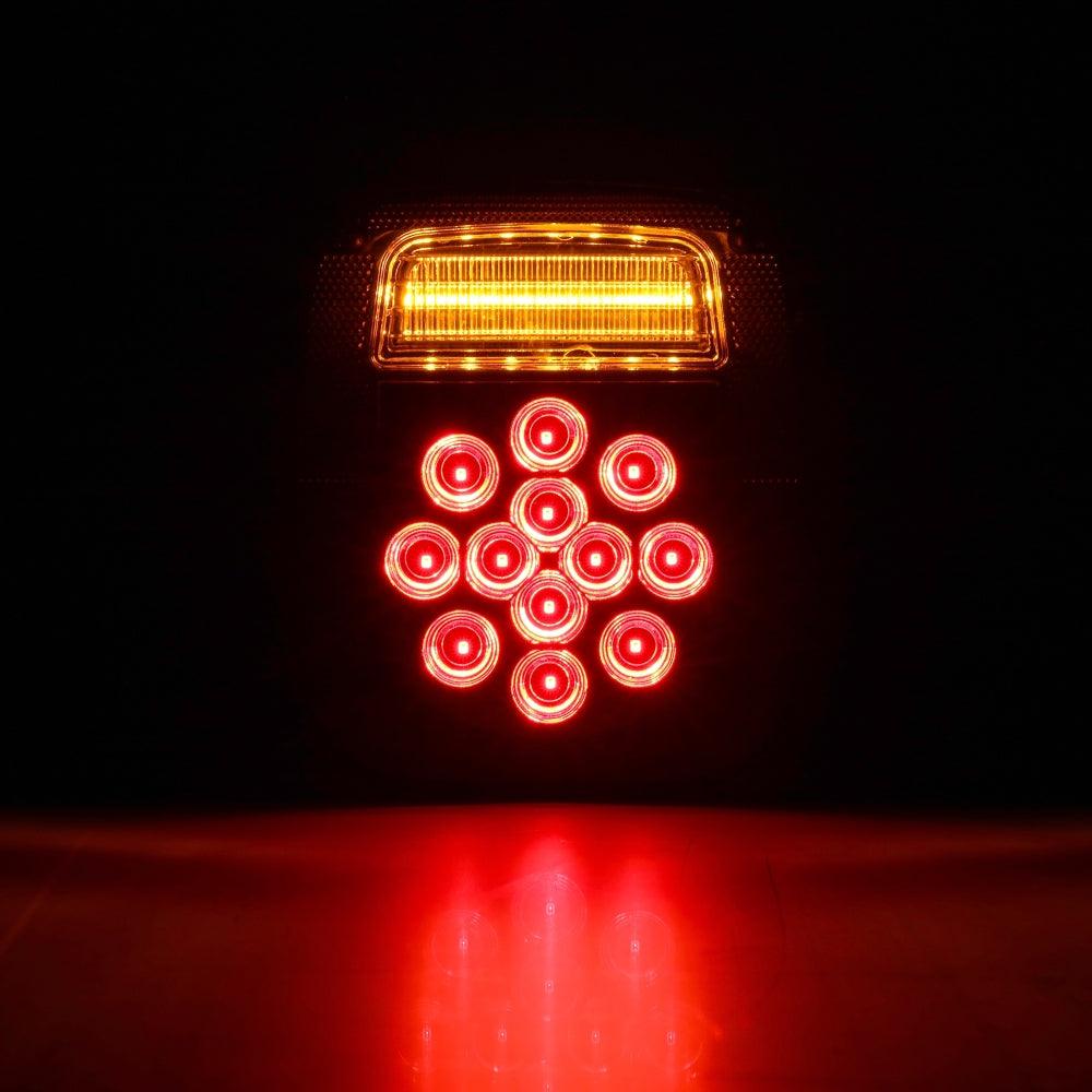 2-Piece Universal Smoked Black 39-LED Tail Light Kit for Jeep Wrangler YJ TJ CJ - Compatible with Trucks, Trailers, Vans & Boats - Durable Waterproof Design for Off-Road Adventures & Marine Use