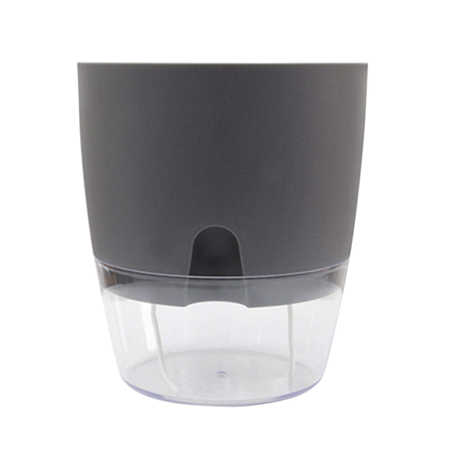 Self Watering Planter - Round Resin Flower Pot for Indoor Plants, Home & Office Decor (4 Inch) - Perfect for Succulents, Herbs and Small Houseplants