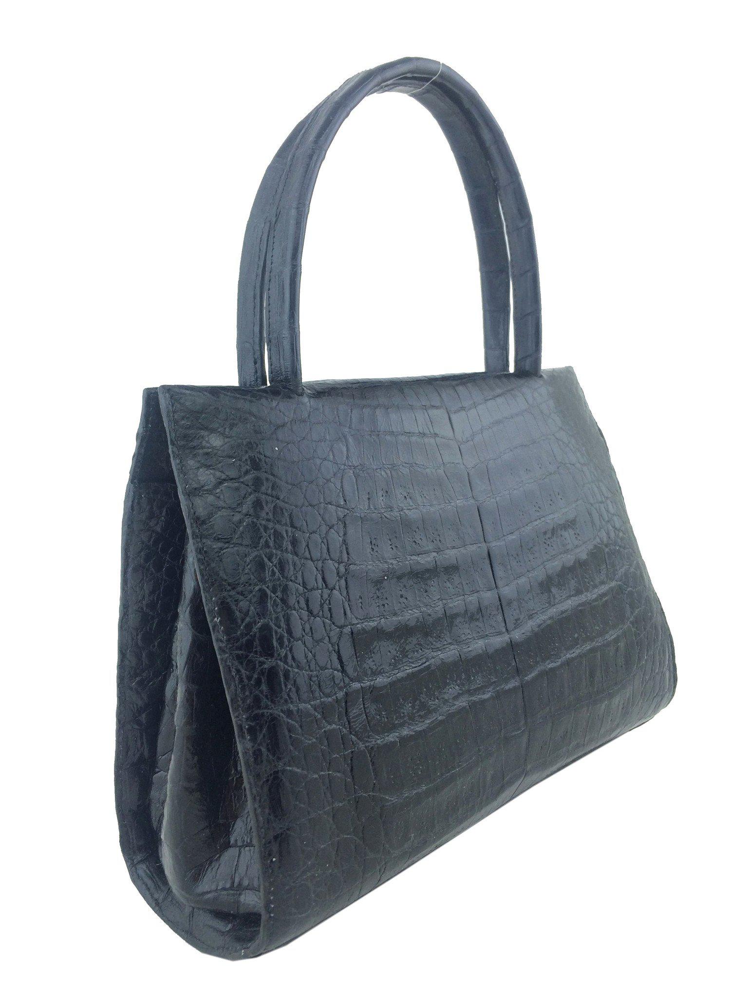 Nancy Gonzalez Wallis Small Crocodile Leather Handbag - Luxury Women's Crossbody Purse for Evening Parties & Special Occasions