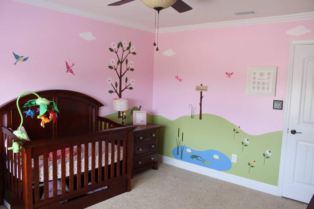 Forest Theme Wall Stencil Kit - DIY Nursery Wall Decor for Kids Room, Baby Shower & Woodland Themed Nursery - Easy to Use Reusable Stencils for Painting & Home Decoration