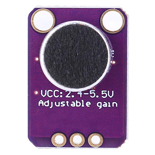 MAX4466 Electret Microphone Amplifier Module with Adjustable Gain - GY-4466 CMA-4544PF-W for Voice Converters, Audio Recording, Sampling & DIY Projects - Perfect for Podcasting, Home Studios & Arduino Projects