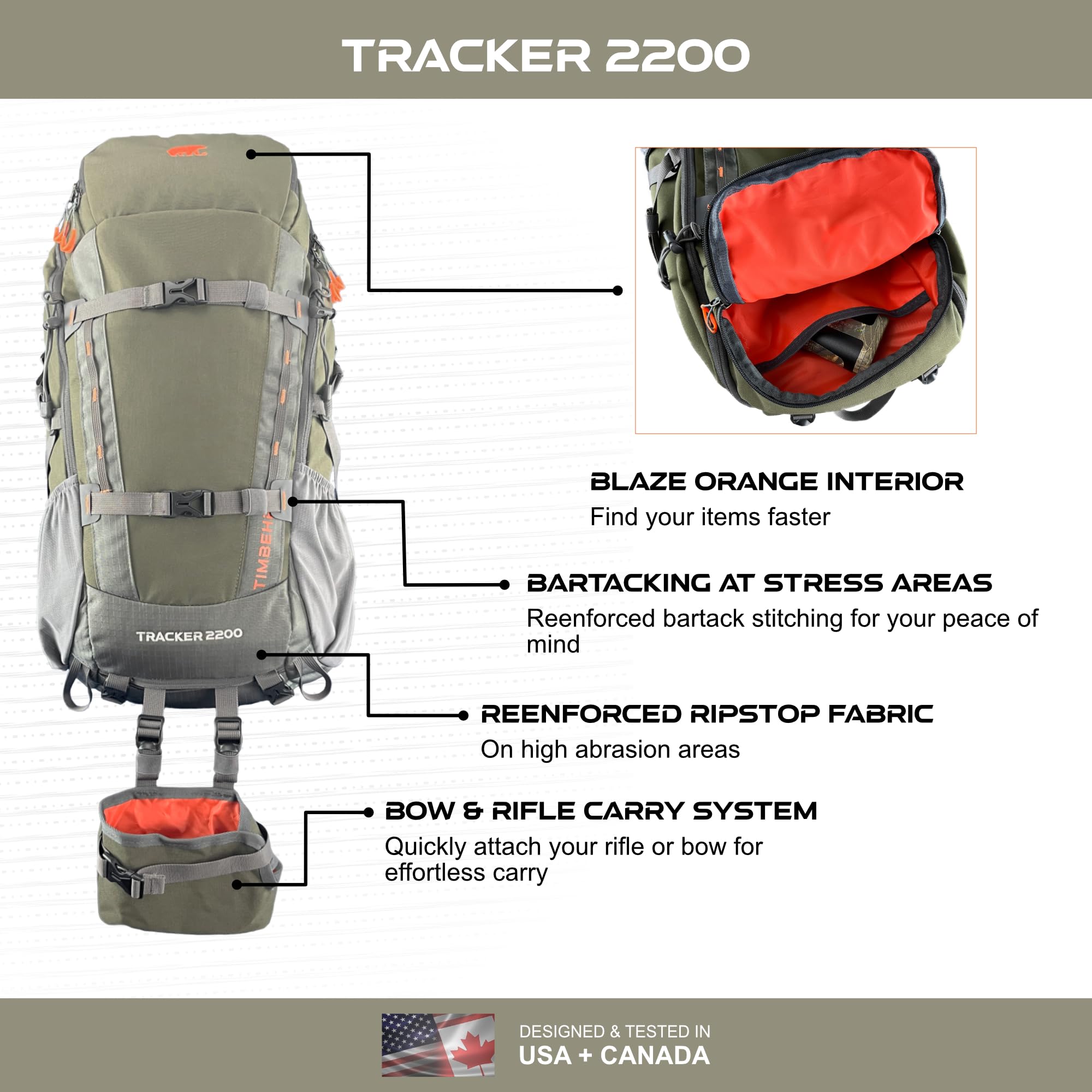 Tactical Hunting Backpack with Rifle & Bow Holder - Waterproof Lightweight Daypack with Rain Cover, YKK Zippers & Buckles - Durable Comfortable for Outdoor Hunting, Camping & Hiking Adventures
