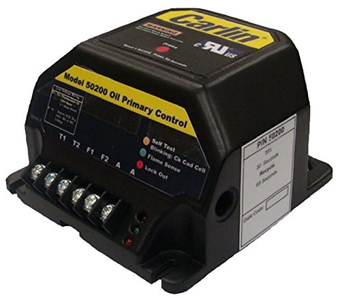 CARLIN 5020002S 120V Oil Primary Control Interrupted Duty Ignition Recycle on Flame Failure - Reliable Heating System Safety Device for Furnaces & Boilers