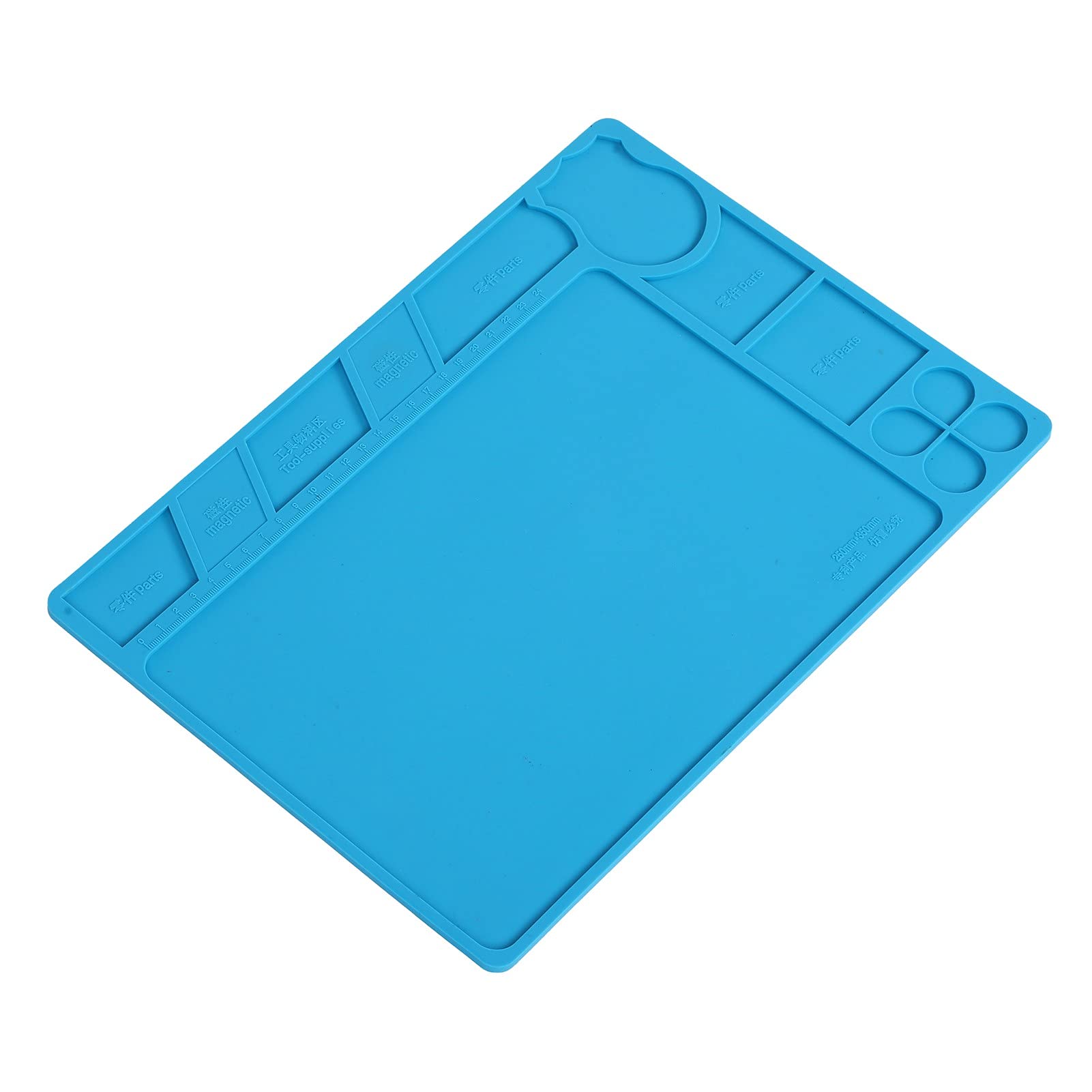 Magnetic Silicone Work Mat for Soldering & Electronics Repair - Non-Slip Insulation Mat for Circuit Boards, Screws & Electronic Components - Perfect for DIY Projects & Professional Workshops