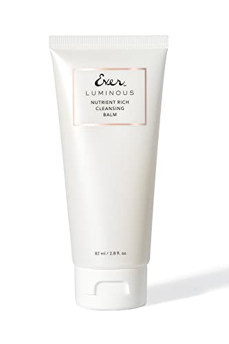 EVER Luminous Nutrient-Rich Cleansing Balm | Gentle Makeup Remover for Face & Eyes | Melts Away Dirt, Oil & Waterproof Mascara | Deeply Moisturizes & Nourishes Skin | Perfect for Nighttime Skincare & Travel