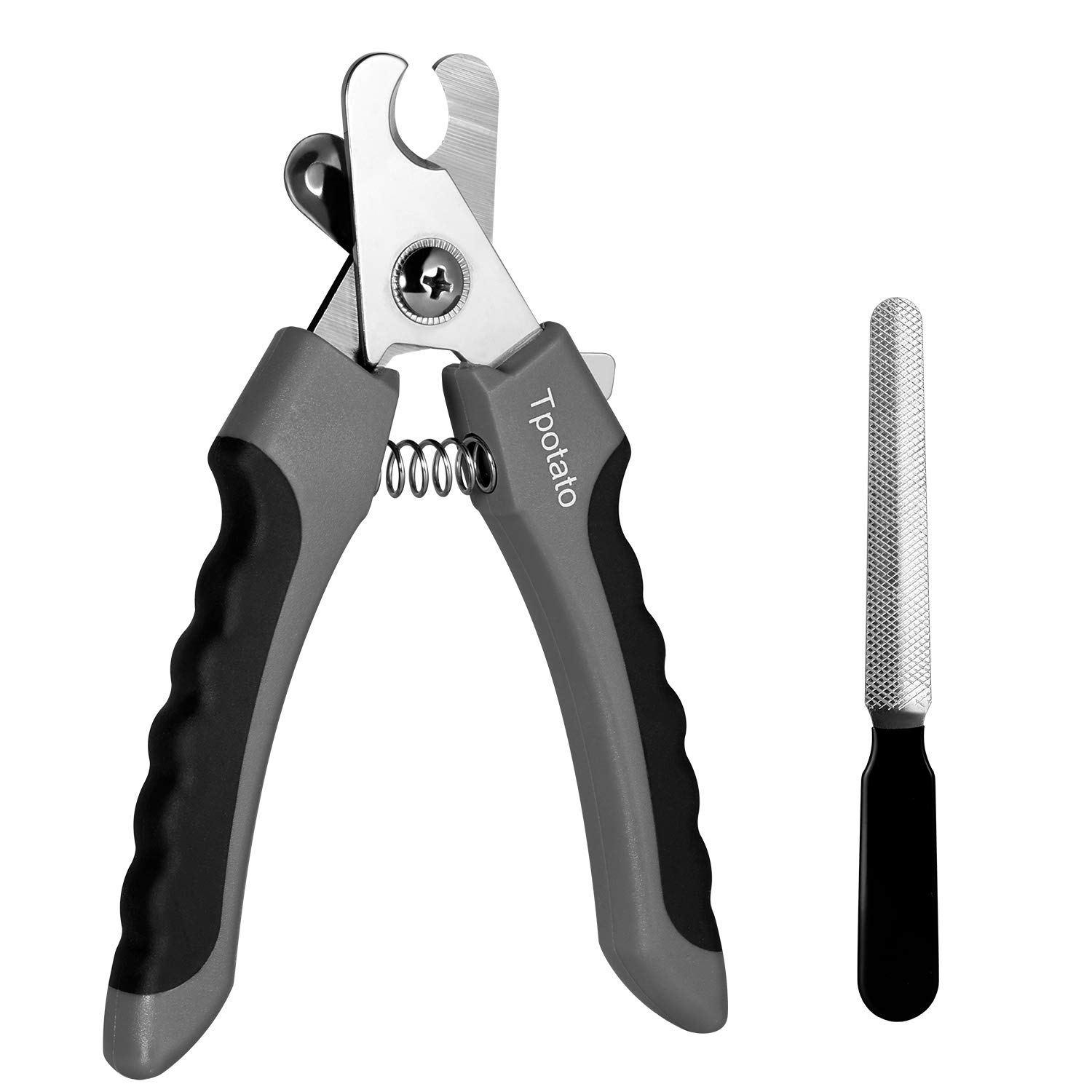 Professional Dog Nail Clippers for Large Breeds with Quick Sensor - Cat Nail Trimmer with Safety Guard & Nail File | Safe Pet Grooming Tool for Home Use, Vet Clinics and Professional Groomers