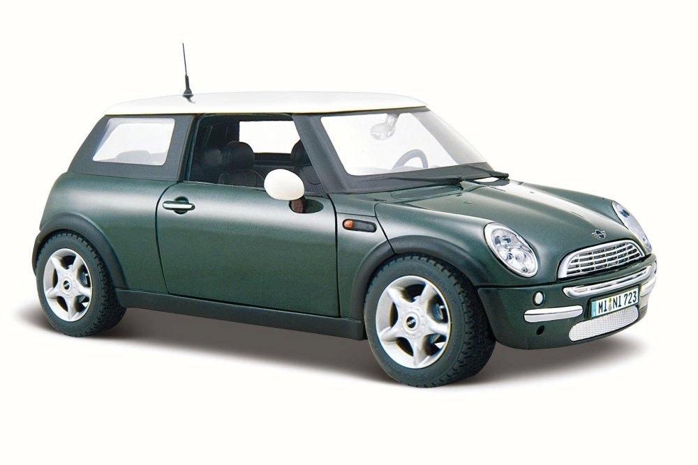 Maisto 1/24 Scale Mini Cooper Hard Top Diecast Model Toy Car - Green Collectible Vehicle for Display, Gifts & Car Enthusiasts